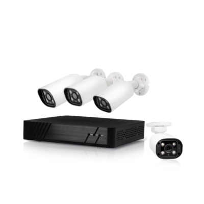 2025 Tuya smart home PoE NVR camera system with HD IP cameras and 4-channel setup