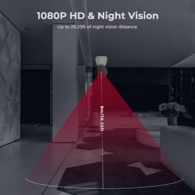 Full HD PTZ camera with video control and wide-angle view for flexible monitoring.