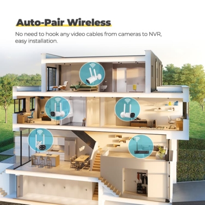HD PoE NVR main unit for smart home security system