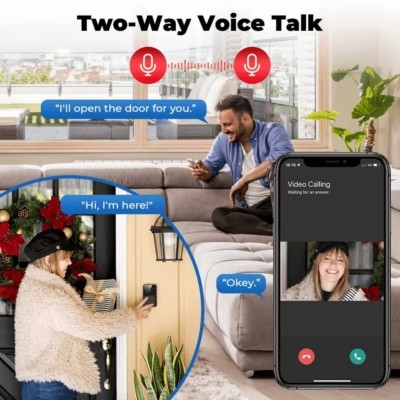 Control your Tuya smart video doorbell remotely using the Tuya app.