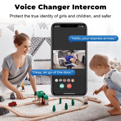 Affordable Tuya smart video doorbell with infrared night vision.