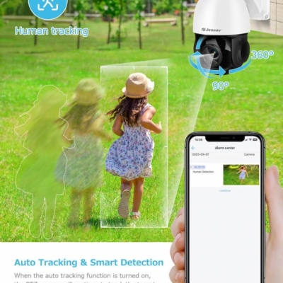 4K surveillance camera with auto tracking and 320ft IR night vision