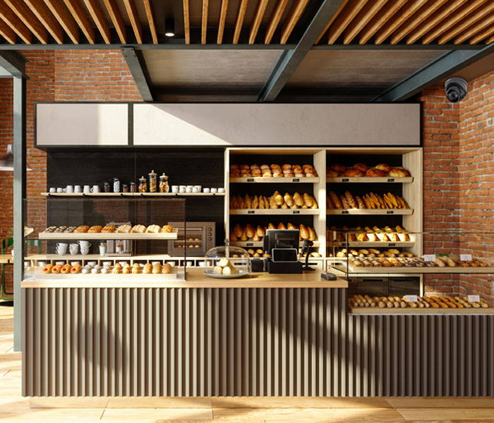 cafe or bakery security cameras