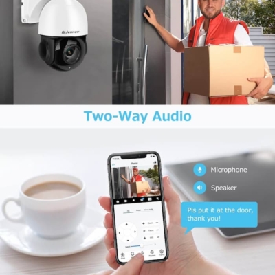 Hi-res 4K ultra HD security camera for clear surveillance in large outdoor areas